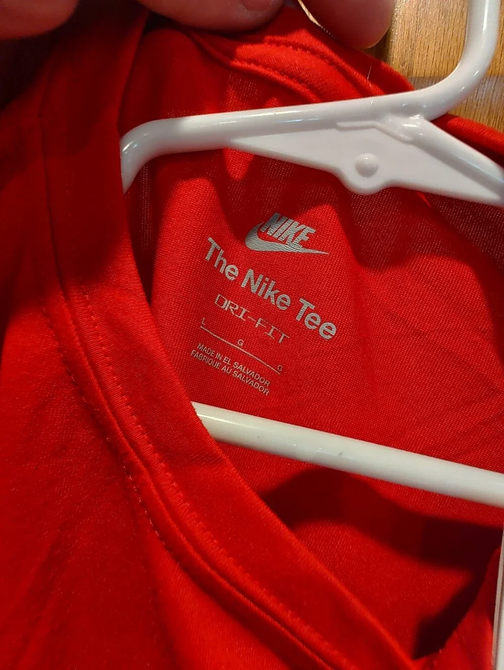 Boys Nike Red Short-Sleeve Dri-FIT Athletic Tee